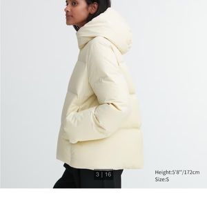 NWT off white warm puffy jacket - dress up or down